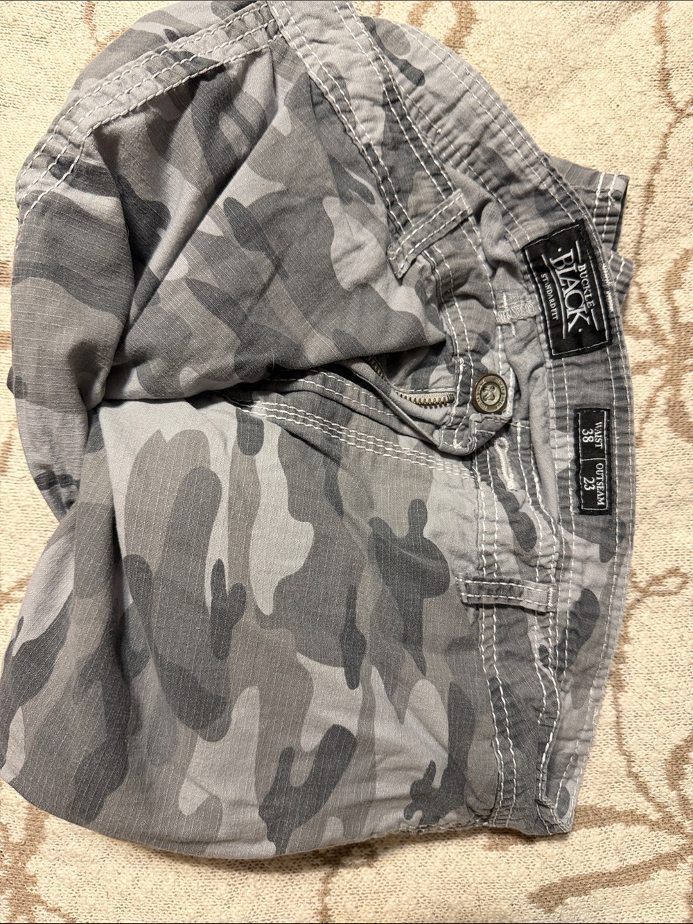 BKE Gray Camo Men's Shorts